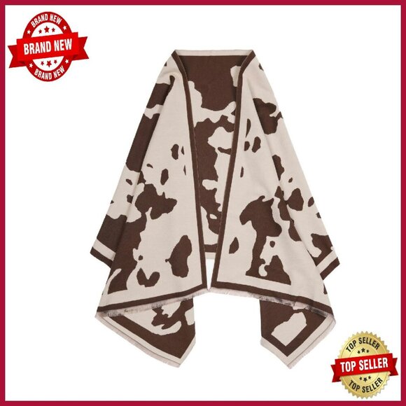 Extra Large Chunky Knit Shawl Wrap 5-in-1 Versatile Blanket Poncho